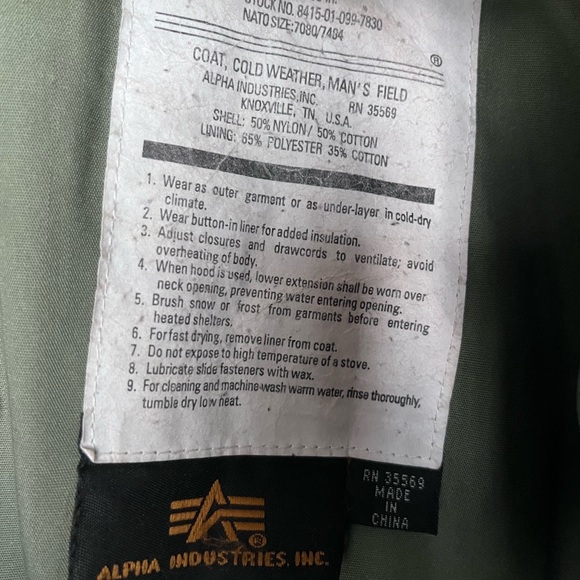 Alpha Industries Jacket - Picture 3 of 3